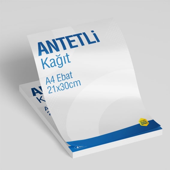 A4 Antetli Kağıt Baskı Fiyatları - 2 Renk