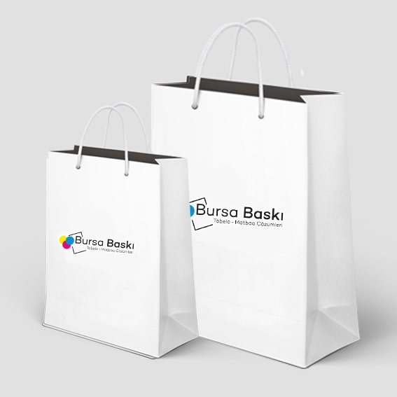 İpli Kulp Karton Çanta Baskı Fiyatları (Körük - en - boy) 8x26x38cm