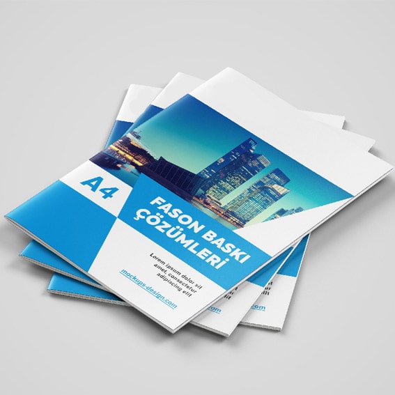 A4 Dikey Ebat 24 Sayfa + Kapak
